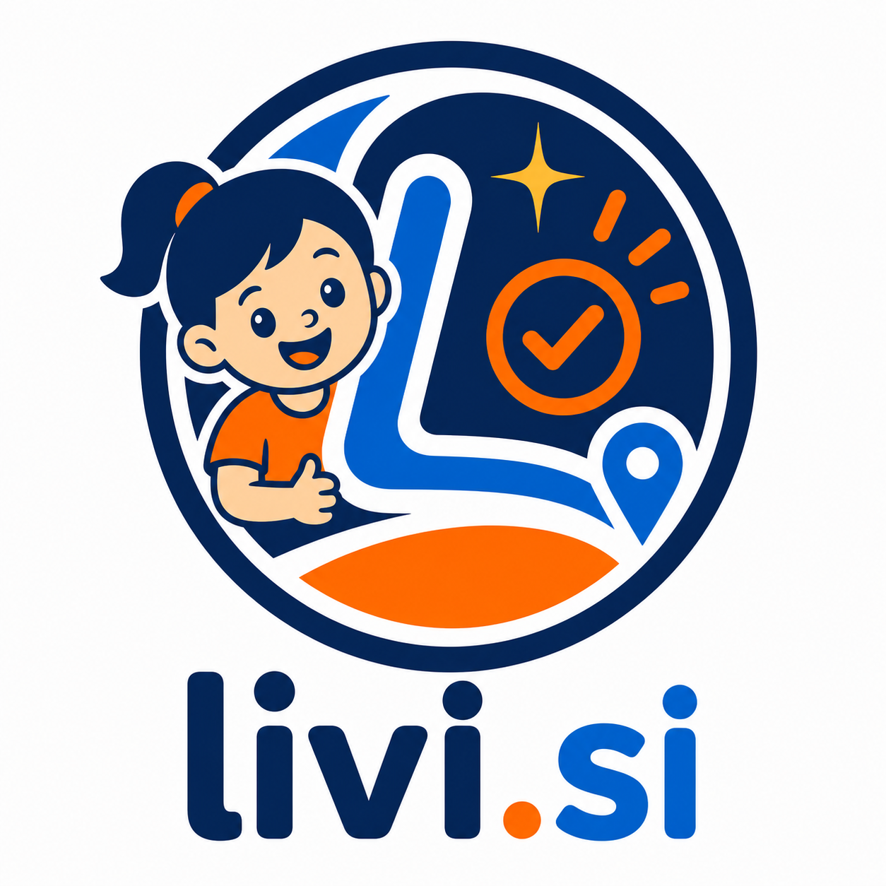 Livi.si — vesela deklica, pot in opravljena naloga